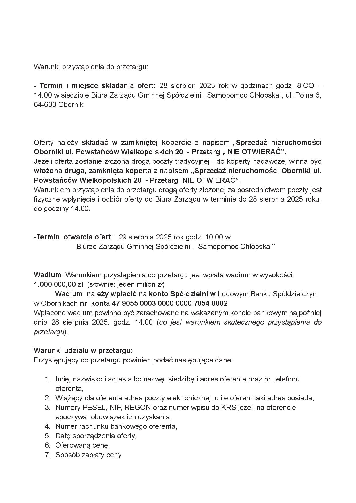 Gazetka promocyjna GS Oborniki