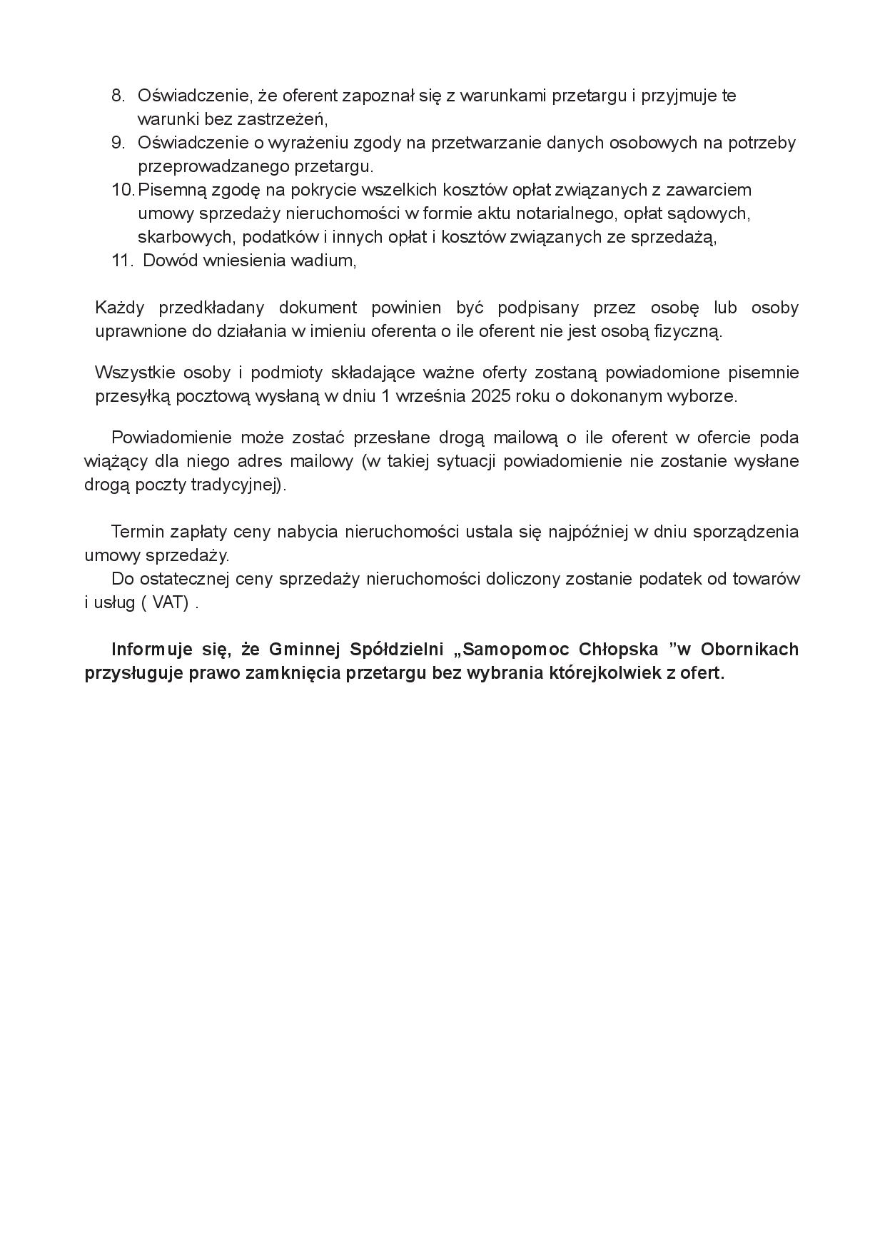 Gazetka promocyjna GS Oborniki